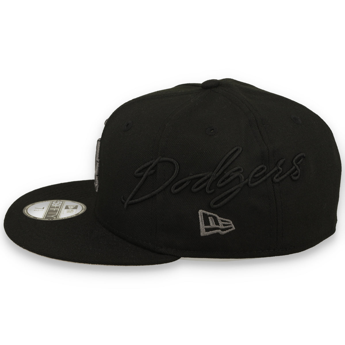 New Era Los Angeles Dodgers Side Script 59FIFTY Fitted Hat - Black