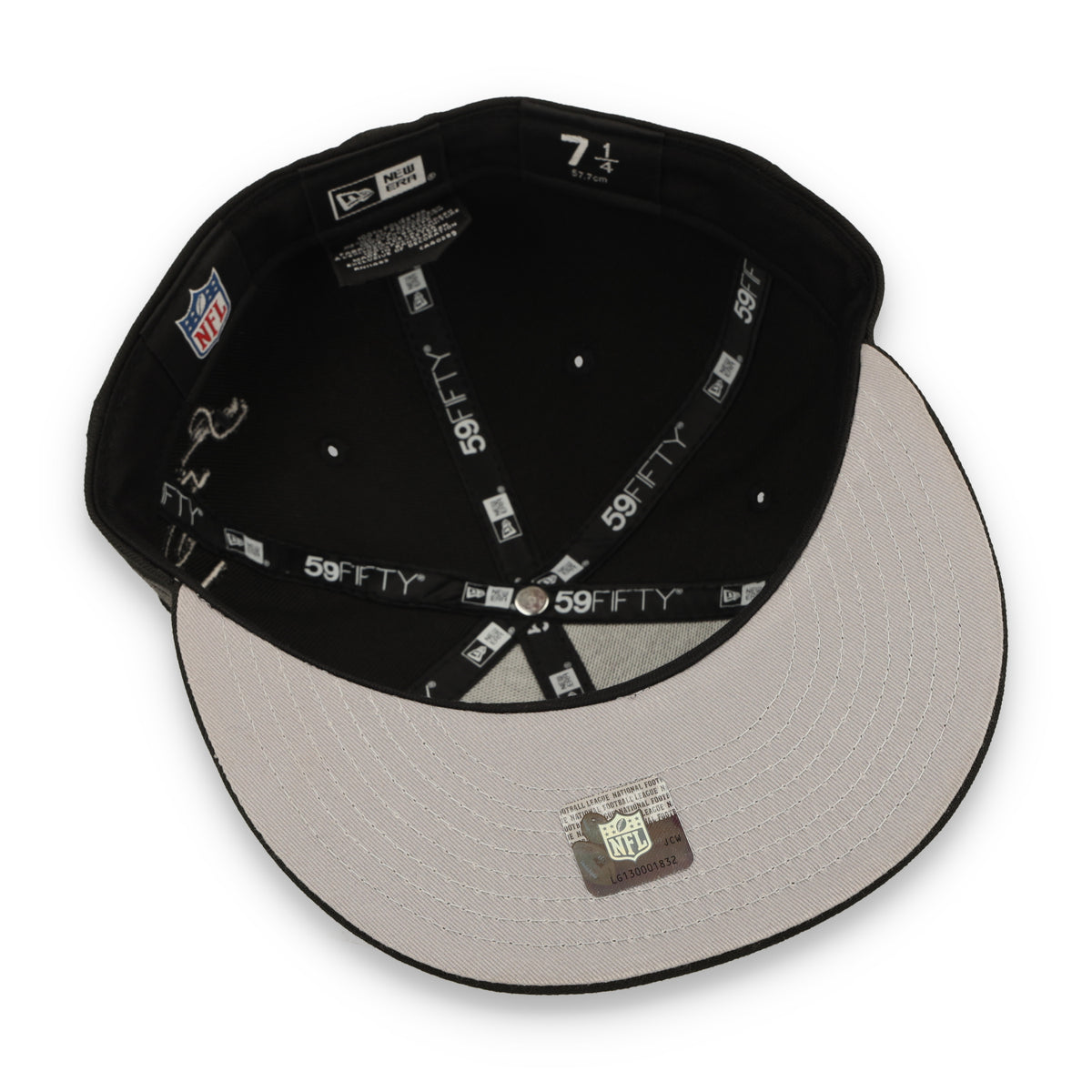 New Era Las Vegas Raiders Side Script 59FIFTY Fitted Hat-Black