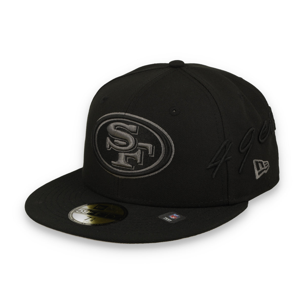 New Era San Francisco Side Script 59FIFTY Fitted Hat-Black