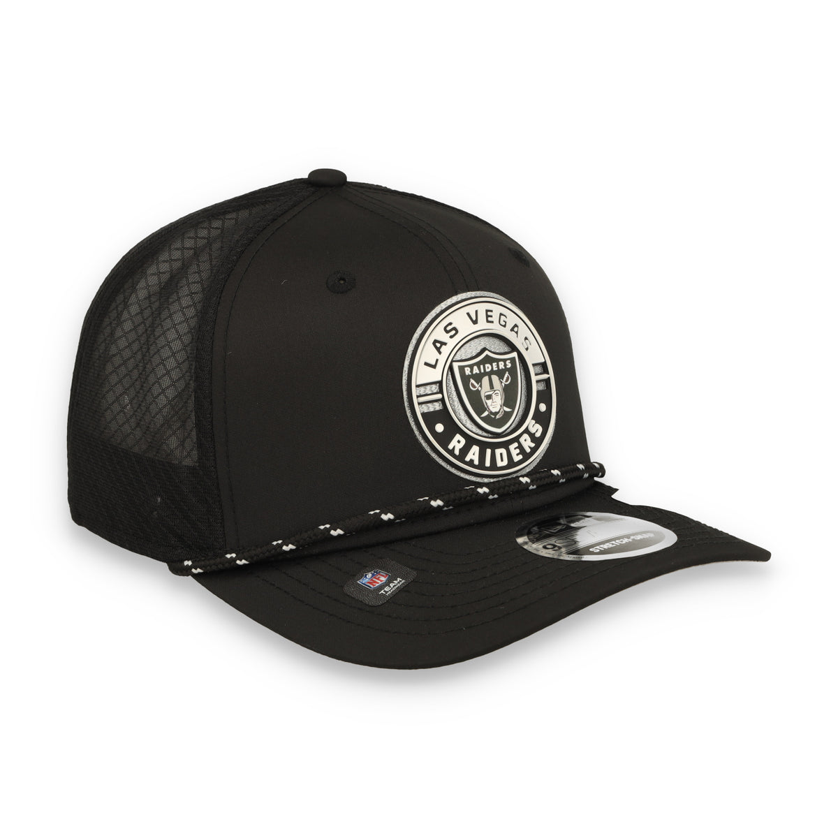 New Era Las Vegas Raiders Game 9SEVENTY Trucker Stretch-Snap Adjustable Hat-