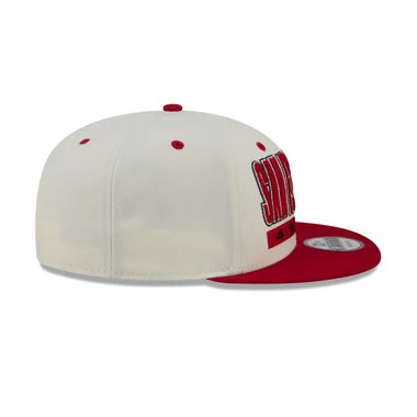 New Era San Francisco 49ers Classic Stacked Chrome 9FIFTY Snapback Hat