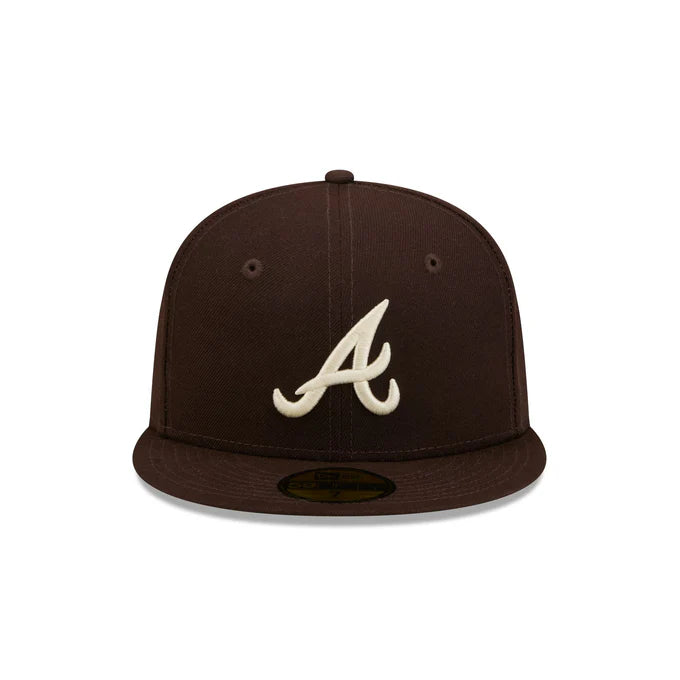 New Era Atlanta Basic Braves 59FIFTY Fitted Hat-Brown