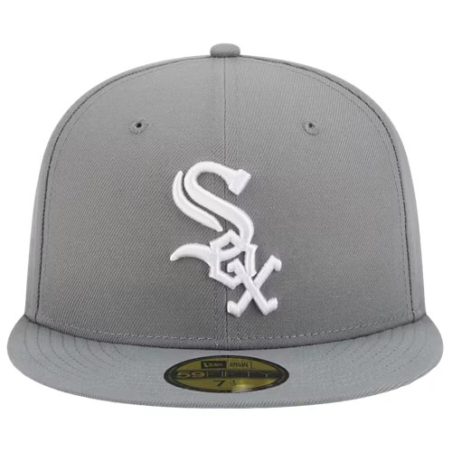 New Era Chicago White Sox Basic Color 59Fifty Fitted Hat-GRAY