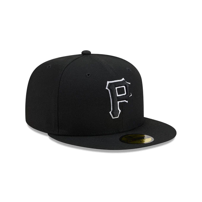 New Era Pittsburgh Pirates 59FIFTY Fitted Hat - BLK/WHITE