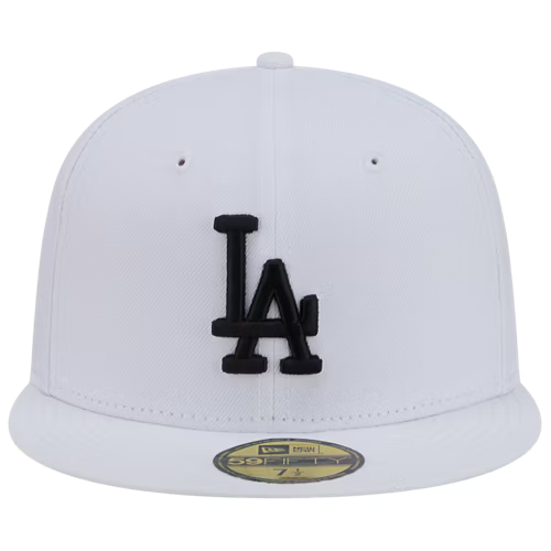 New Era Los Angeles Dodgers 59FIFTY Fitted Hat - White/Blk