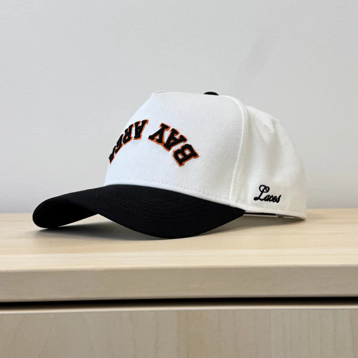 Laces Bay Area Downside Up Adjustable Hat- Black/Orange