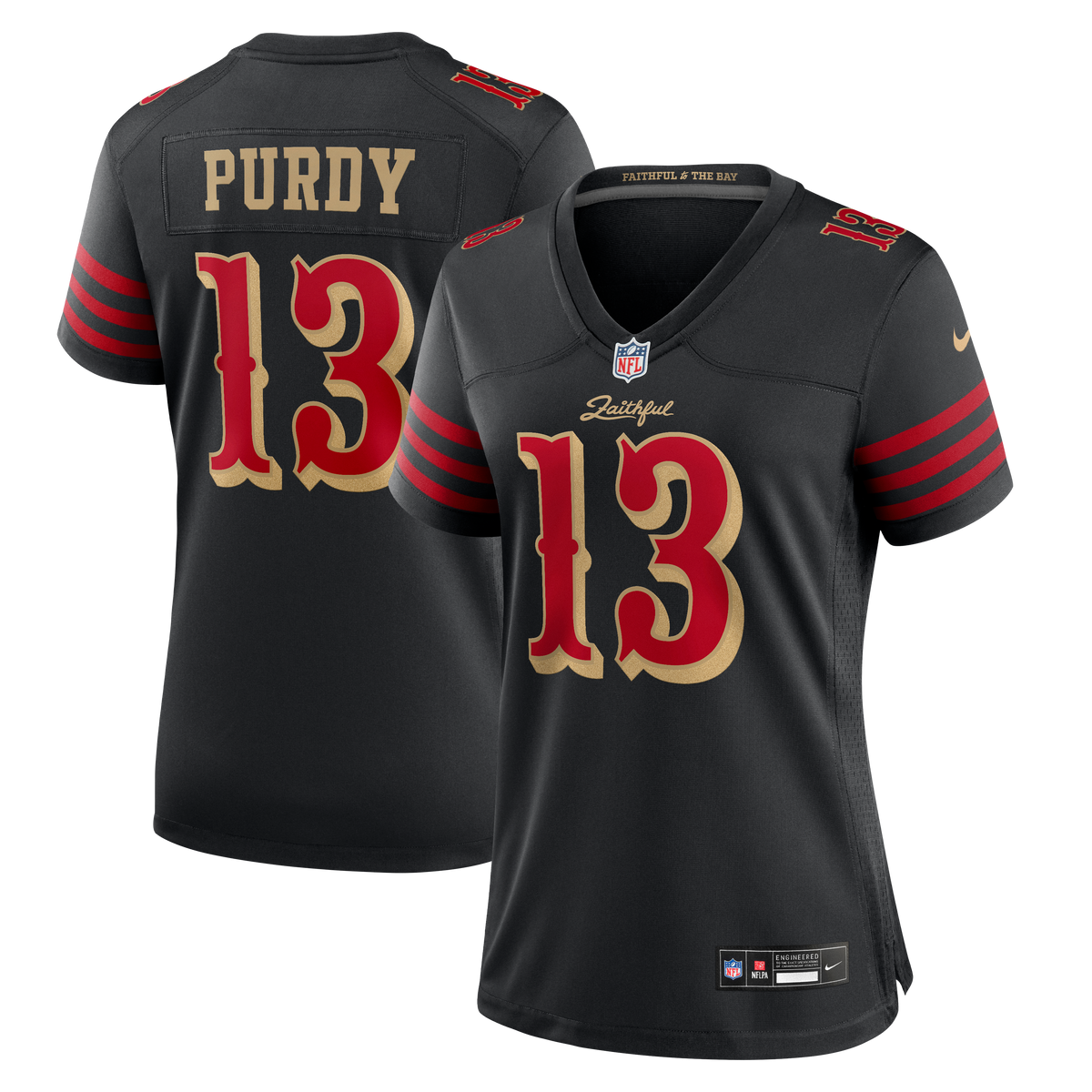 Nike Women's San Francisco 49ers Brock Purdy #13 2025 Rivalries Game Jersey - Black