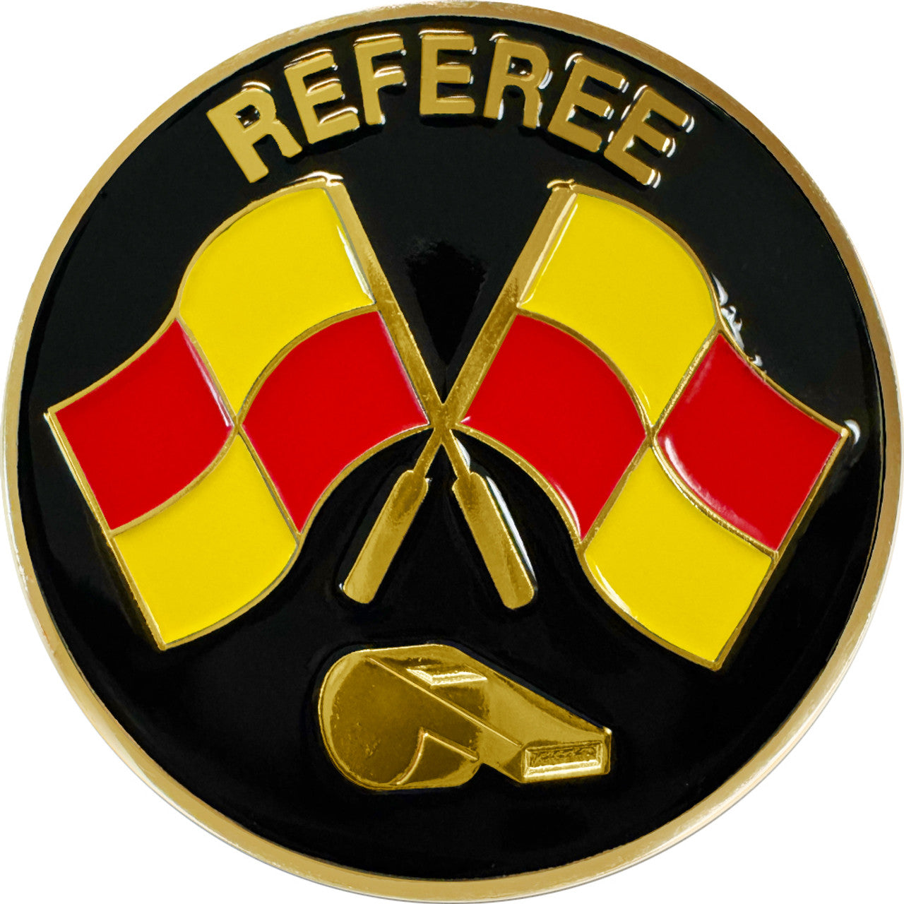 Official Sports Flag And Whistle Flip Coin