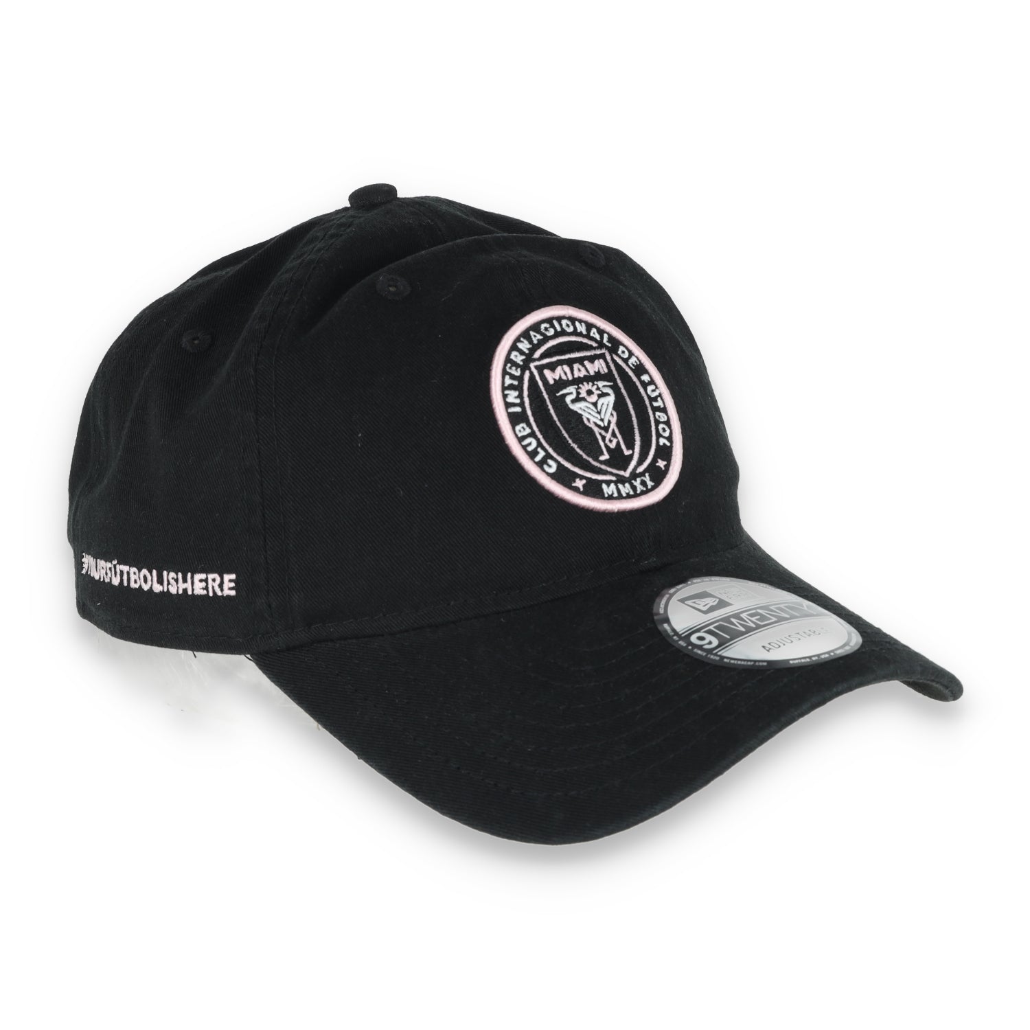 New Era Inter Miami Crest 9TWENTY Adjustable Hat-Black