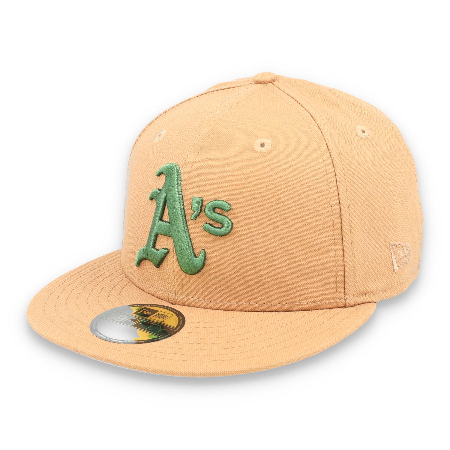 New Era Oakland Athletics 1973 World Series Patch 59FIFTY Fitted-Peanut