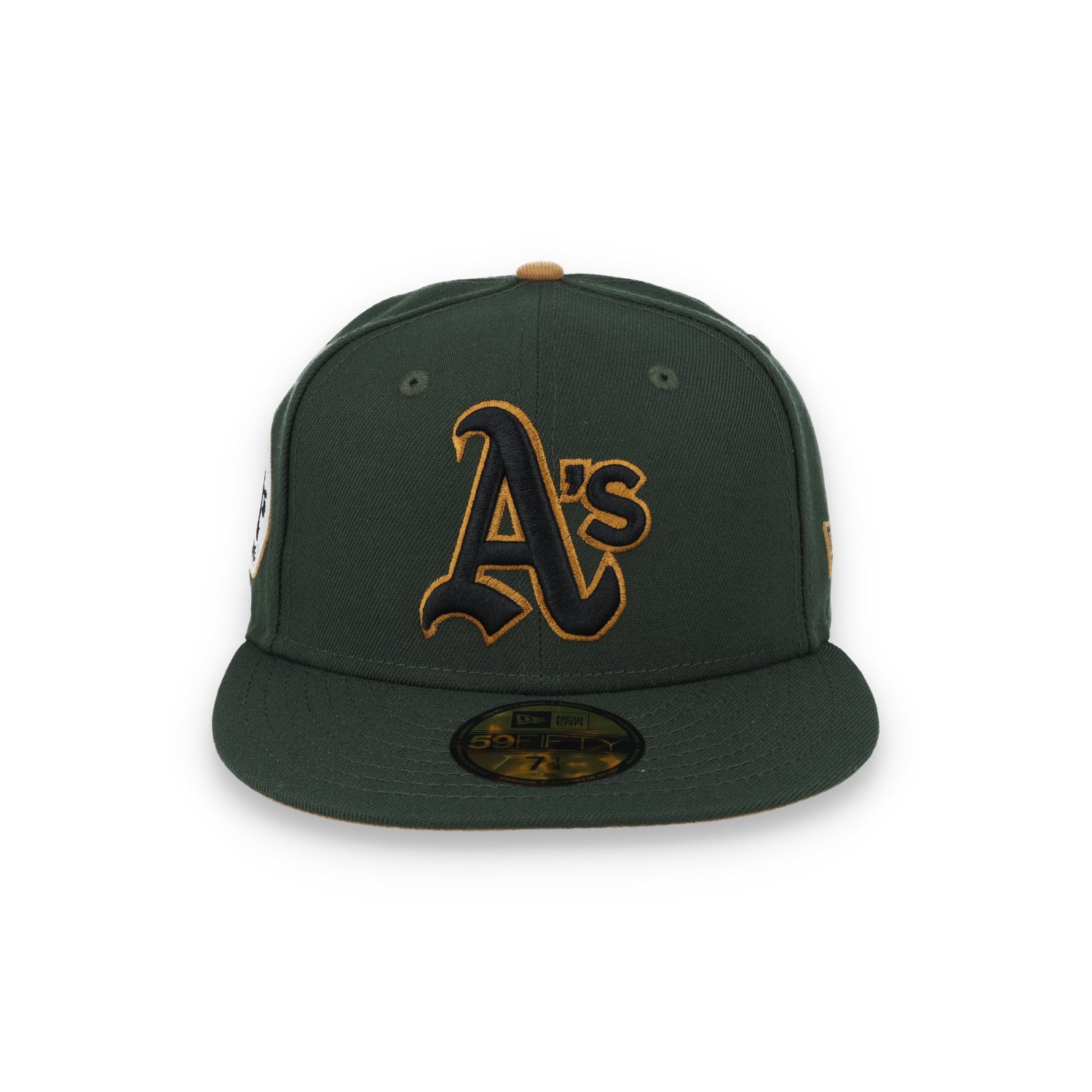 New Era Oakland Athletics 1972 World Series Side Patch 59FIFTY Fitted Hat-Seeweed