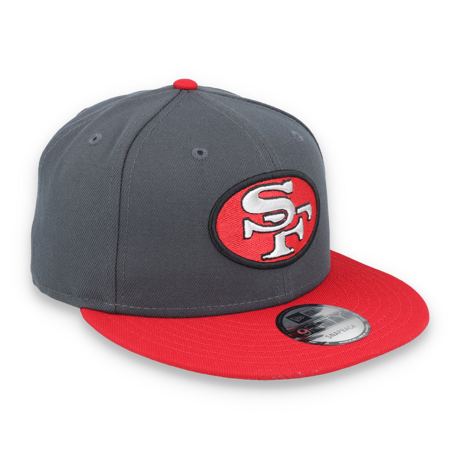 New Era San Francisco 49ers 2-Tone Color Pack 9FIFTY Snapback Hat-Grey/Scarlet/White