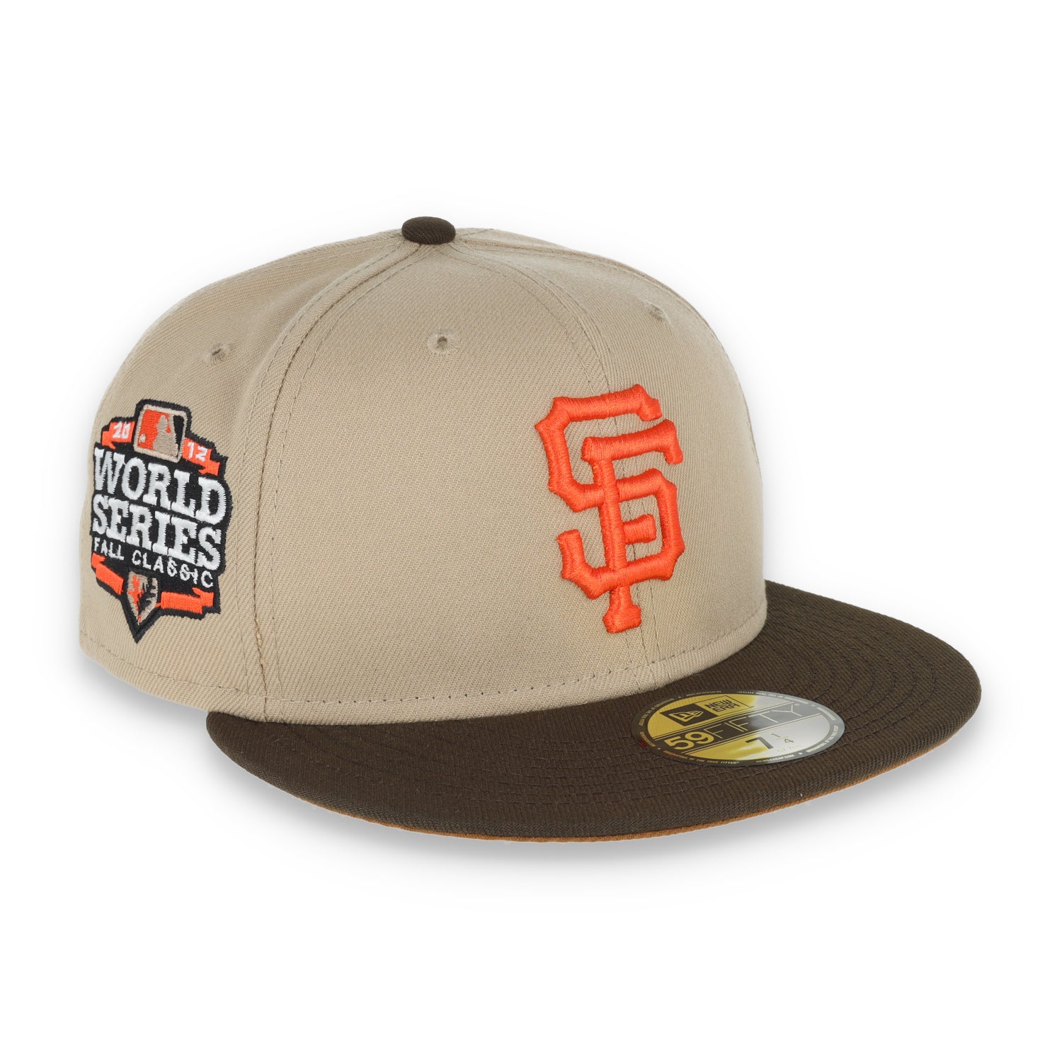 New Era San Francisco Giants 2012 World Series Fall Classic Side Patch 59FIFTY Fitted Khaki Hat