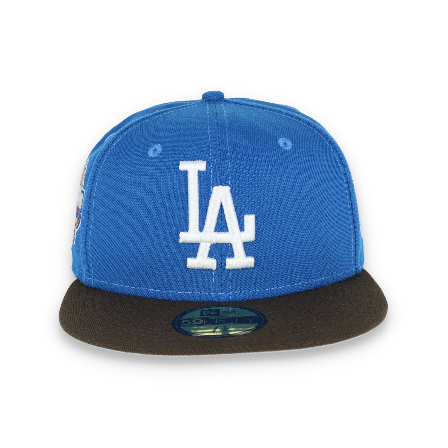 New Era Los Angeles Dodgers 40th Anniversary Side Patch 59FIFTY Fitted Mystic Blue/Brown
