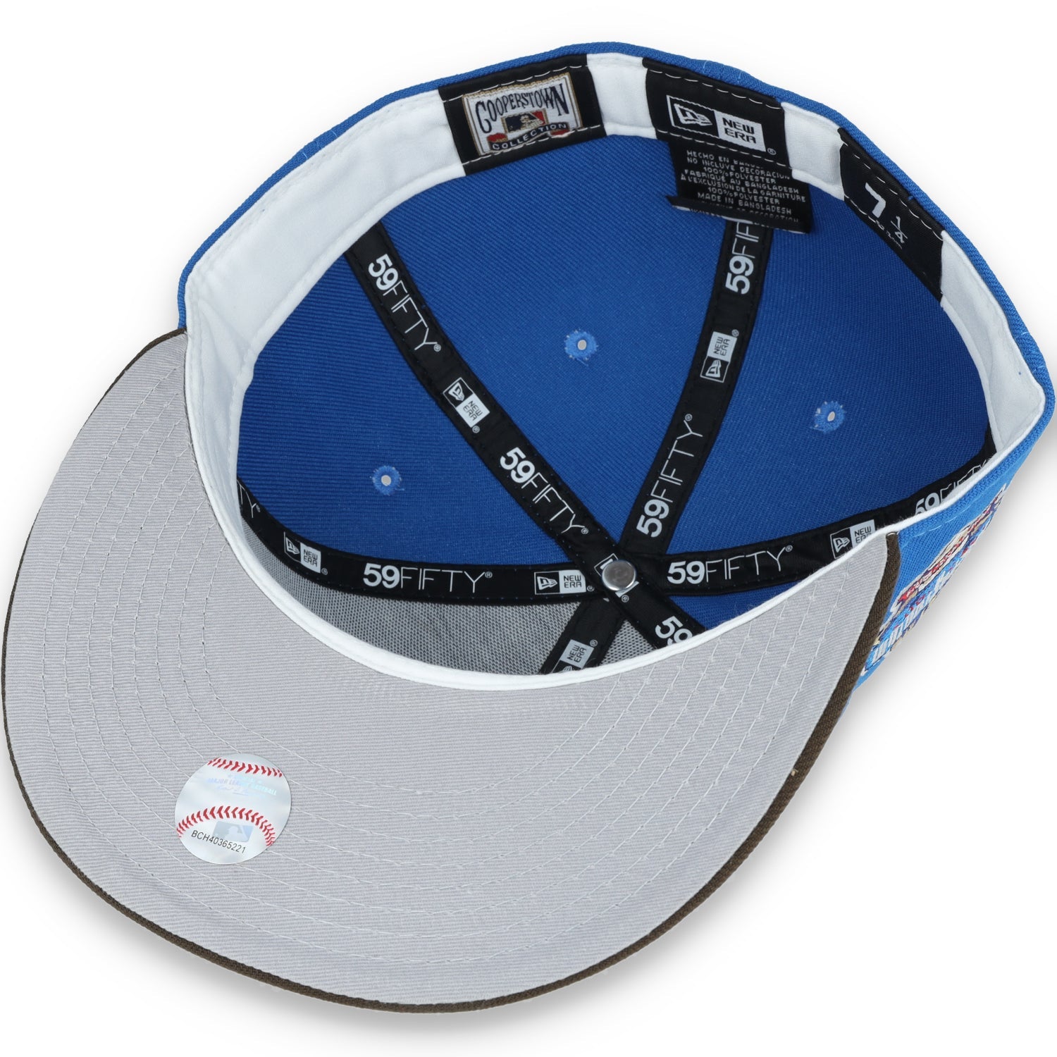 New Era Los Angeles Dodgers 40th Anniversary Side Patch 59FIFTY Fitted Mystic Blue/Brown