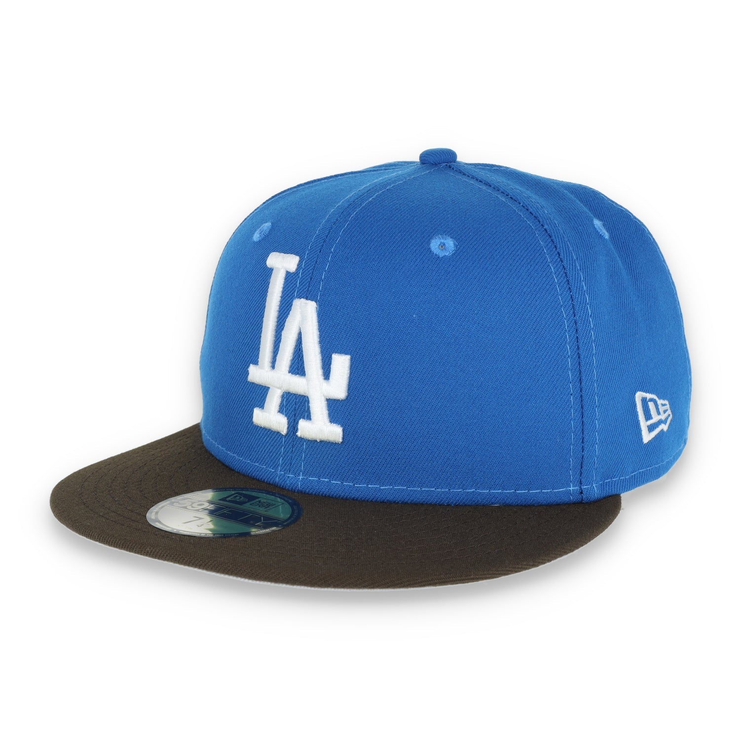 New Era Los Angeles Dodgers 40th Anniversary Side Patch 59FIFTY Fitted Mystic Blue/Brown