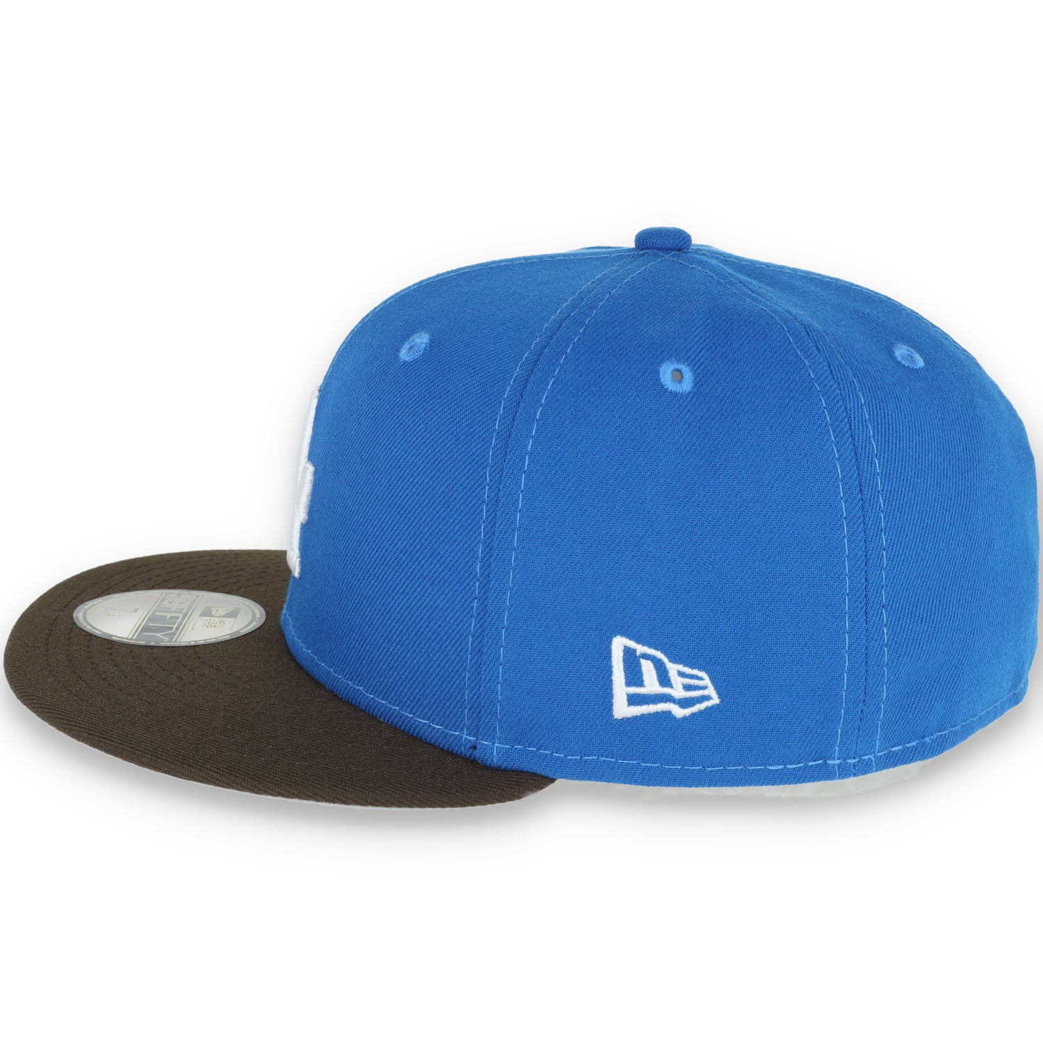 New Era Los Angeles Dodgers 40th Anniversary Side Patch 59FIFTY Fitted Mystic Blue/Brown
