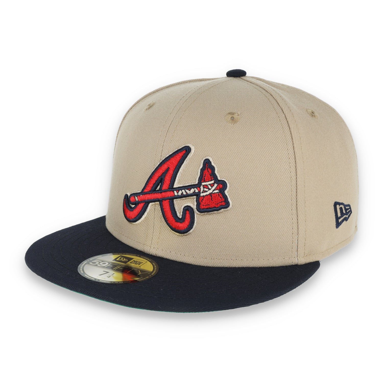 New Era Atlanta Braves  2017 Inaugural Season Side Patch 59FIFTY Fitted Khaki Hat