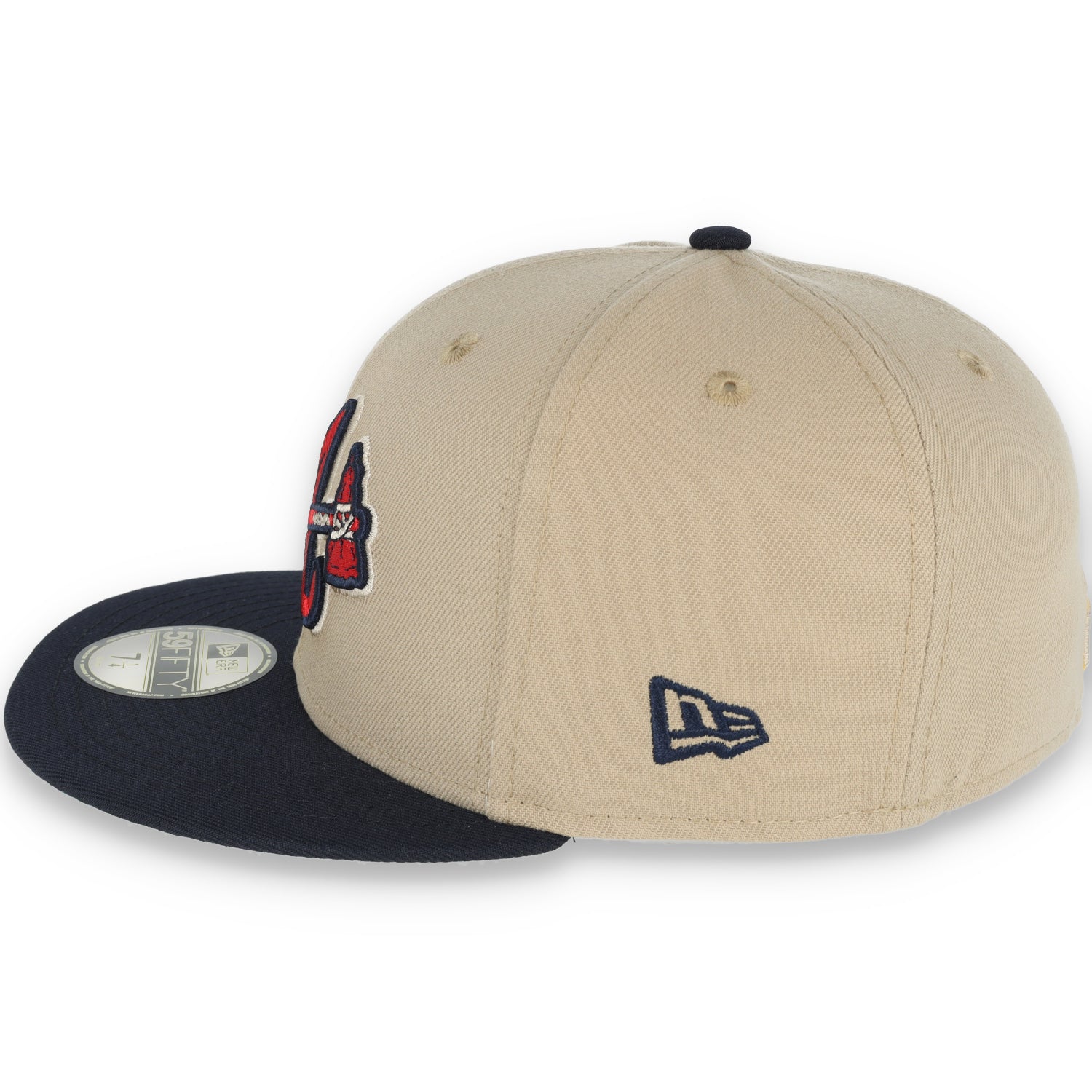 New Era Atlanta Braves 2017 Inaugural Season Side Patch 59FIFTY Fitted Khaki Hat