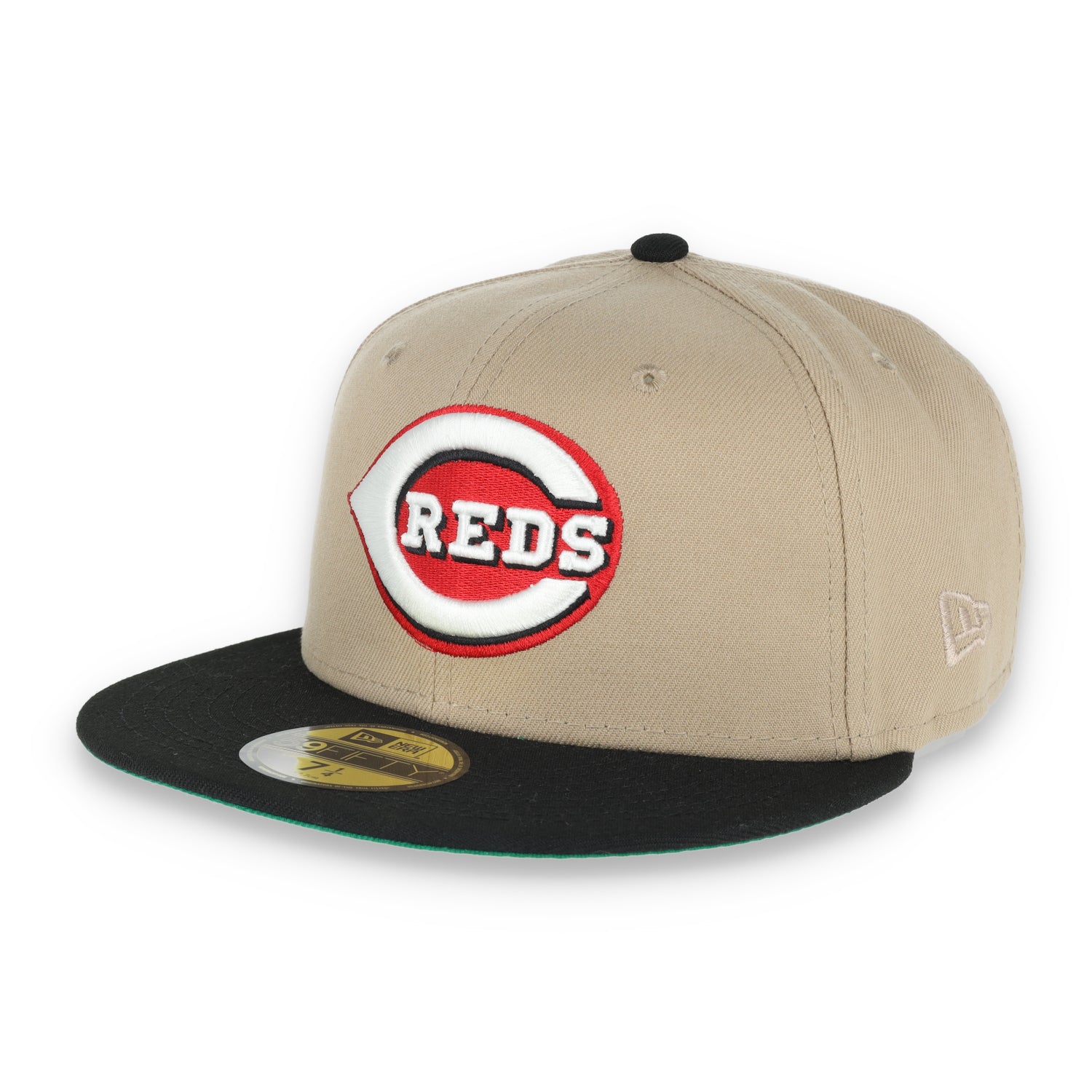 New Era Cincinnati Reds 2003 Inaugural Side Patch 59FIFTY Fitted Khaki Hat