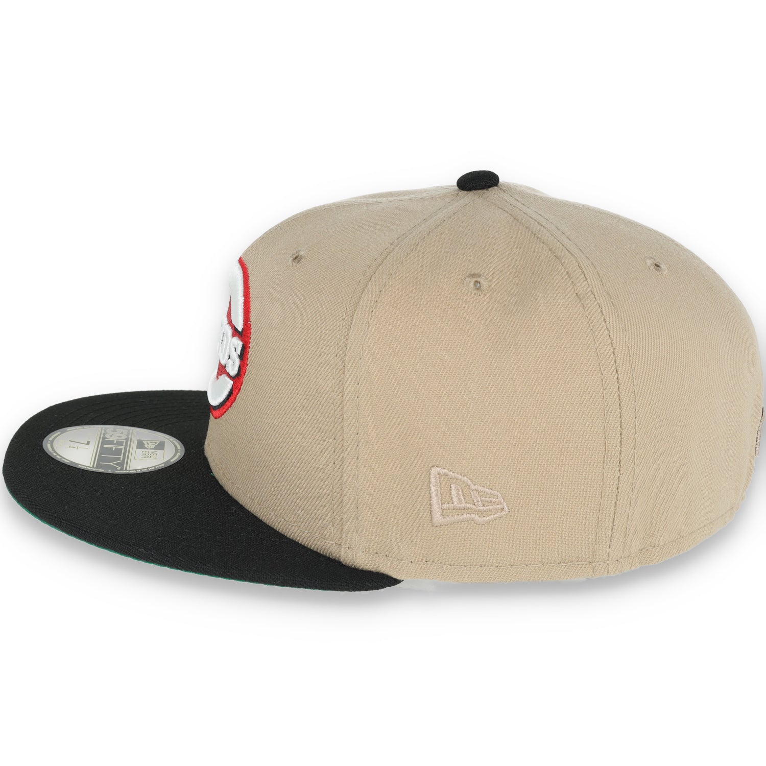 New Era Cincinnati Reds 2003 Inaugural Side Patch 59FIFTY Fitted Khaki Hat
