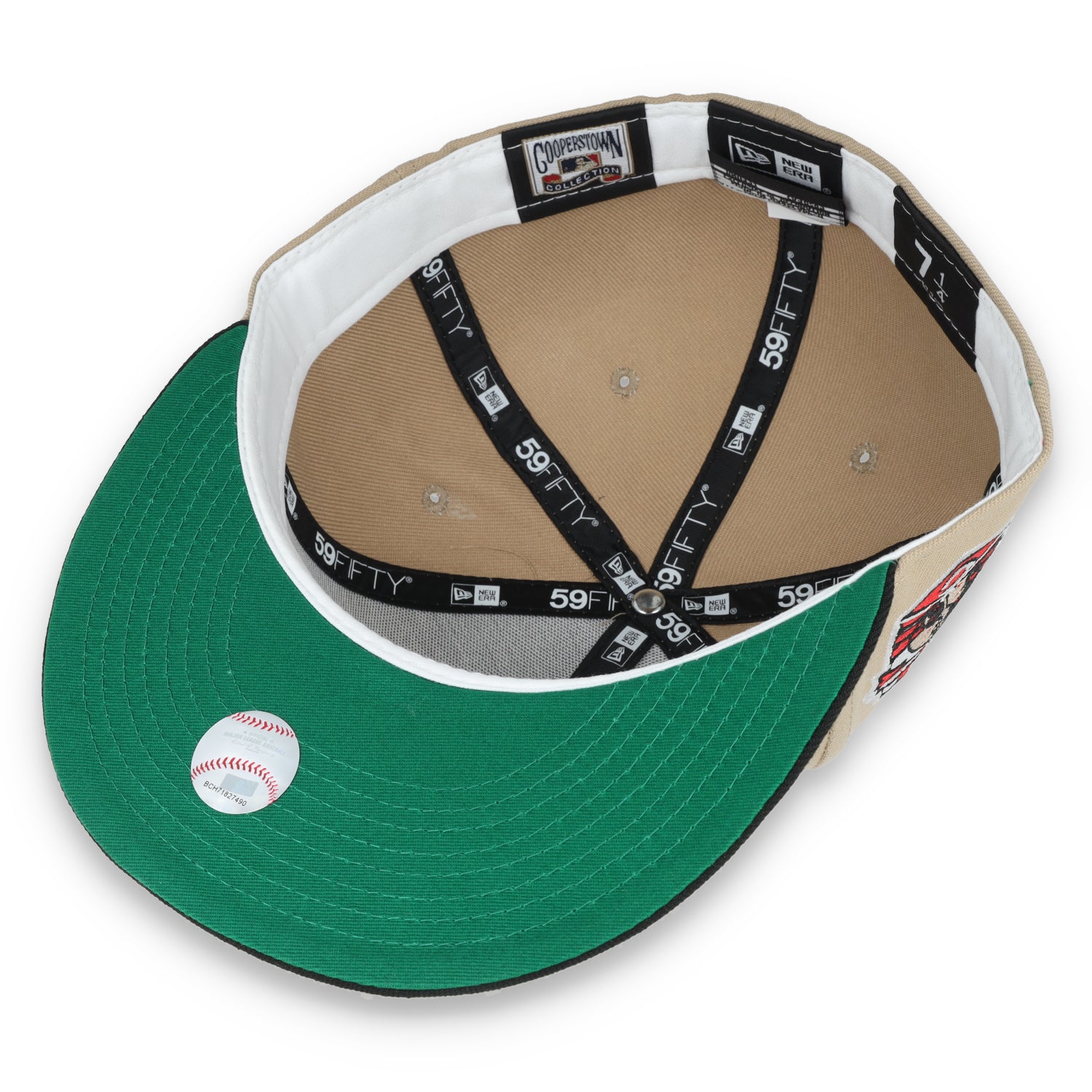New Era Cincinnati Reds 2003 Inaugural Side Patch 59FIFTY Fitted Khaki Hat