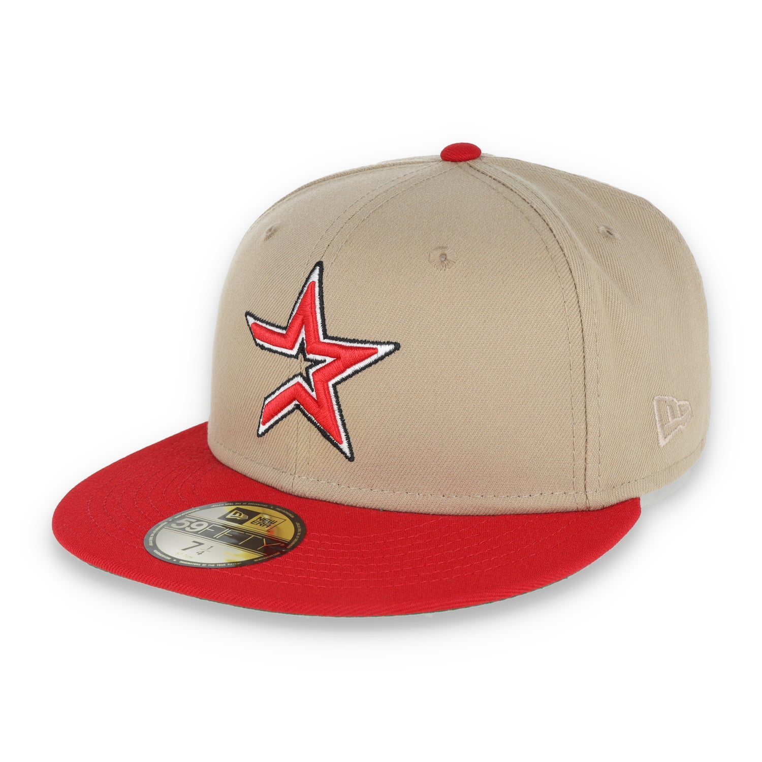 New Era Houston Astros 50th Anniversary Patch 59FIFTY Fitted Khaki Hat