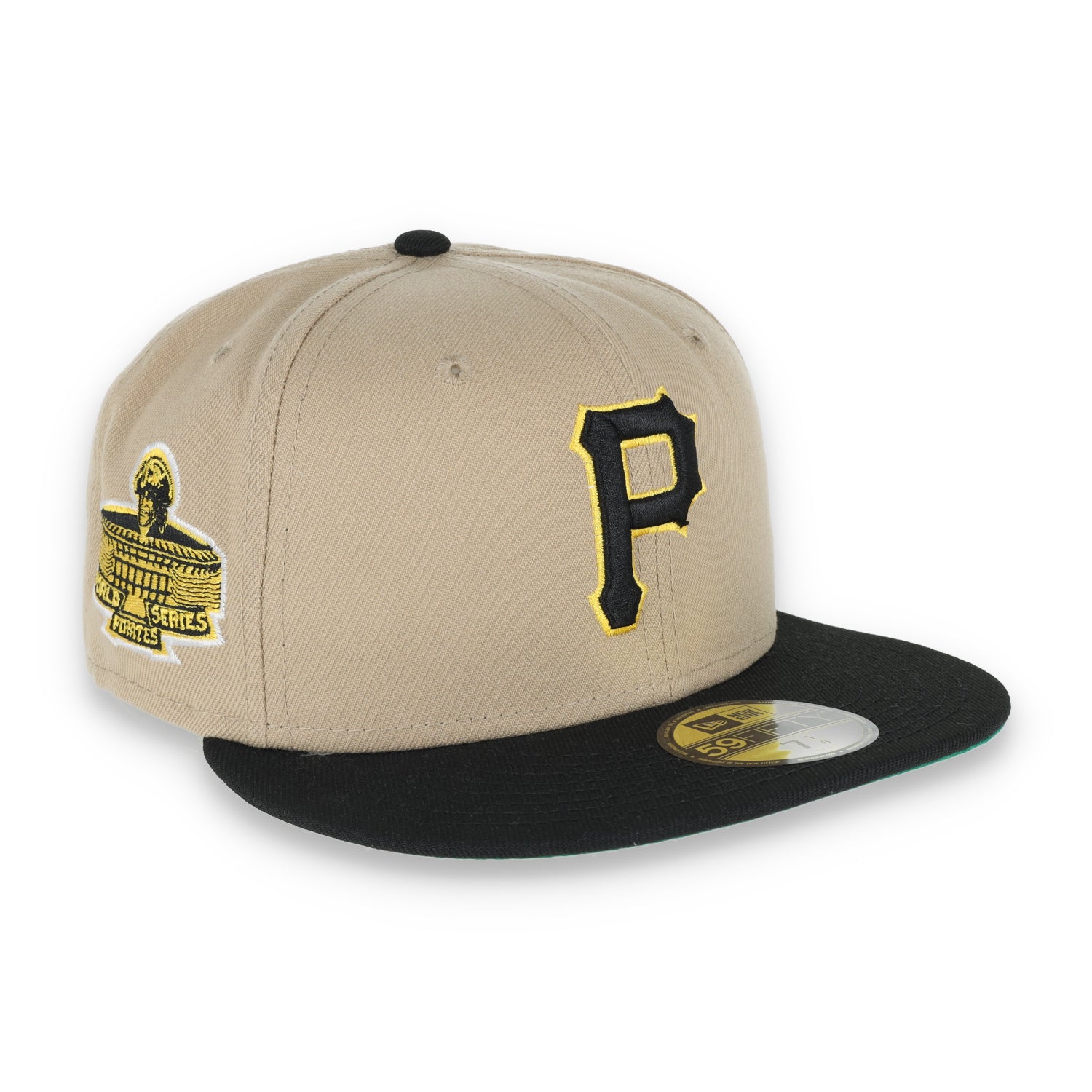 New Era Pittsburg Pirates 1971 World Series Side Patch 59FIFTY Fitted Khaki Hat