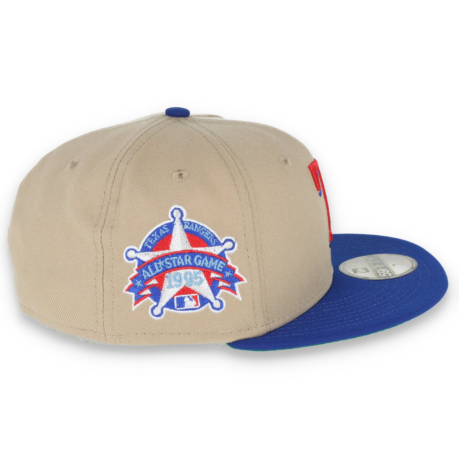 New Era Texas Rangers 1995 All Star Game Patch 59FIFTY Fitted Khaki Hat