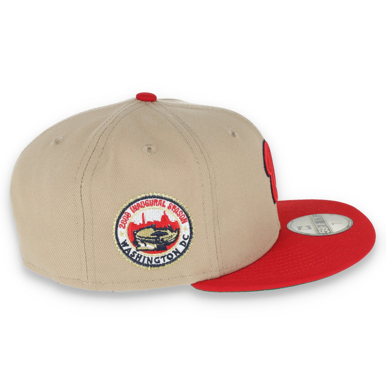 New Era Washington Nationals 2008 Inaugural Season Patch 59FIFTY Fitted Khaki Hat