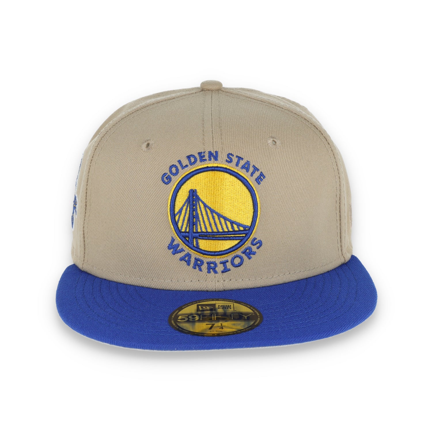 New Era Golden State Warriors 6X Champions Side Patch 59FIFTY Fitted Hat-Khaki