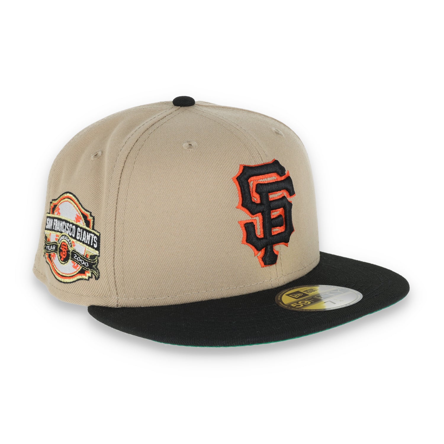 New Era San Francisco Giants 2000 Inaugural Season Side Patch 59FIFTY Fitted Khaki Hat