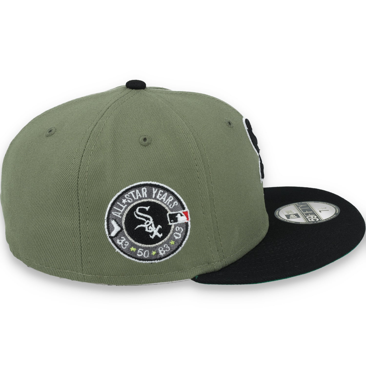 New Era Chicago White Sox All Star Side Patch 59FIFTY Fitted Hat- Olive Green