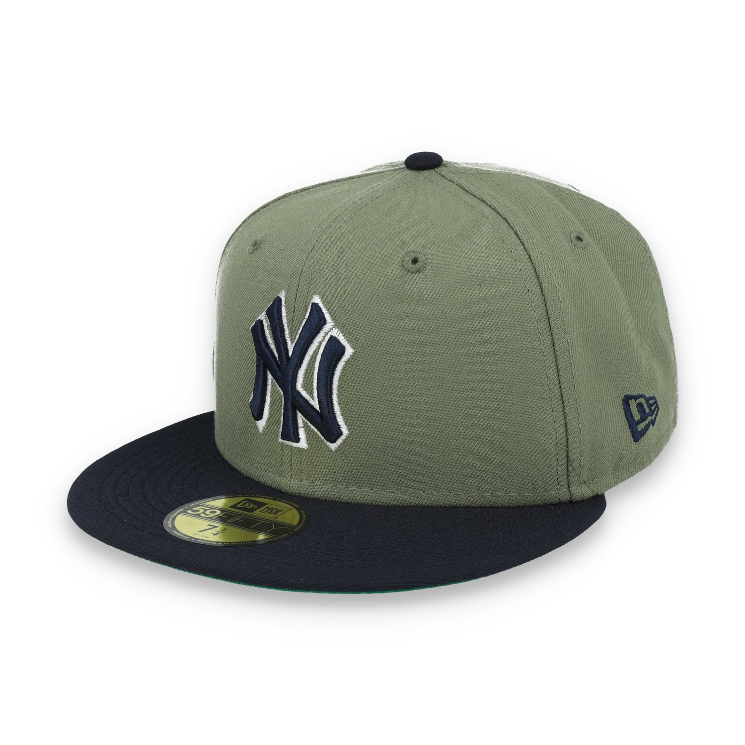 New Era New York Yankees 100th Anniversary Side Patch 59FIFTY Fitted Hat- Olive Green