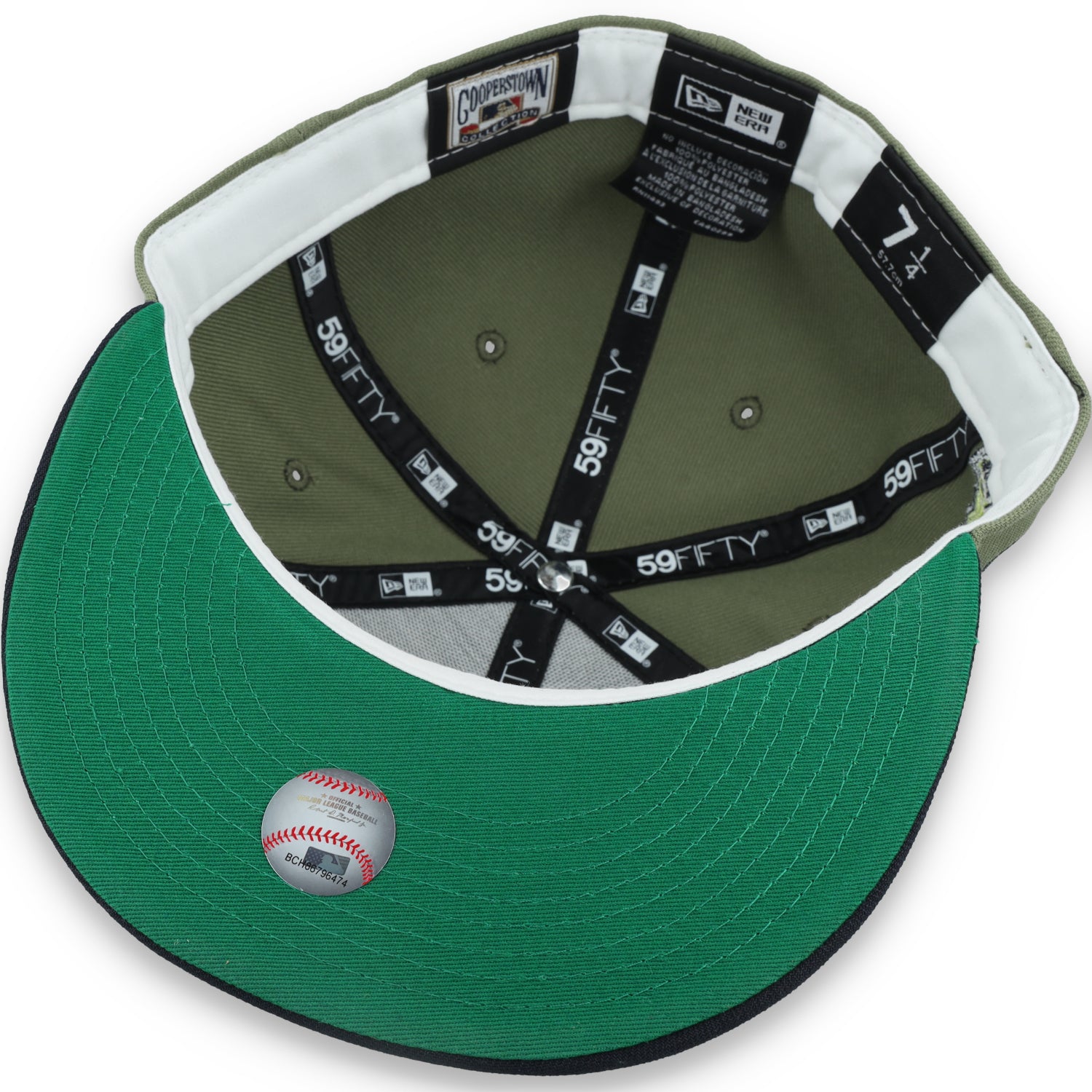 New Era New York Yankees 100th Anniversary Side Patch 59FIFTY Fitted Hat- Olive Green