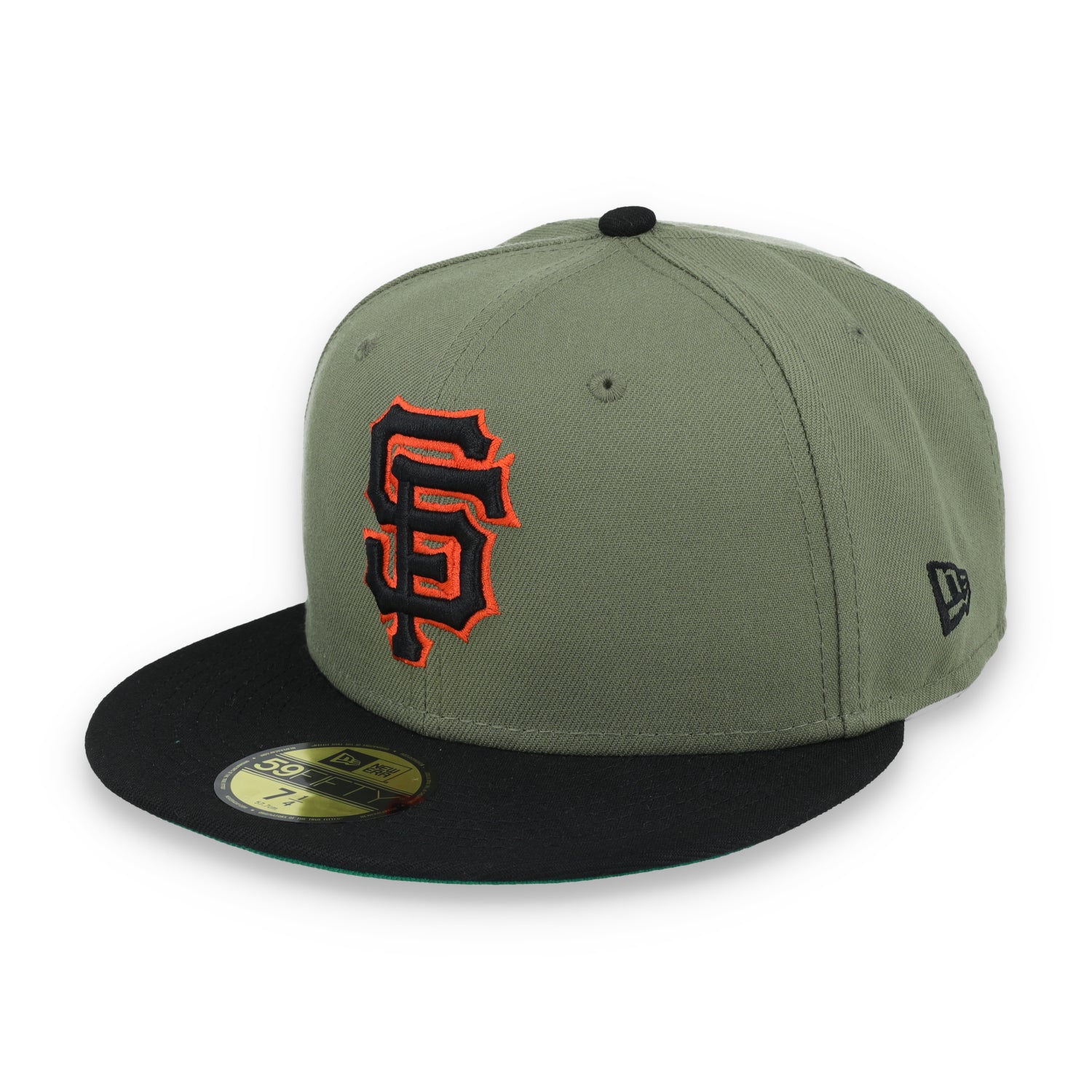 New Era San Francisco Giants 50th Anniversary Side Patch 59FIFTY Fitted Hat- Olive Green