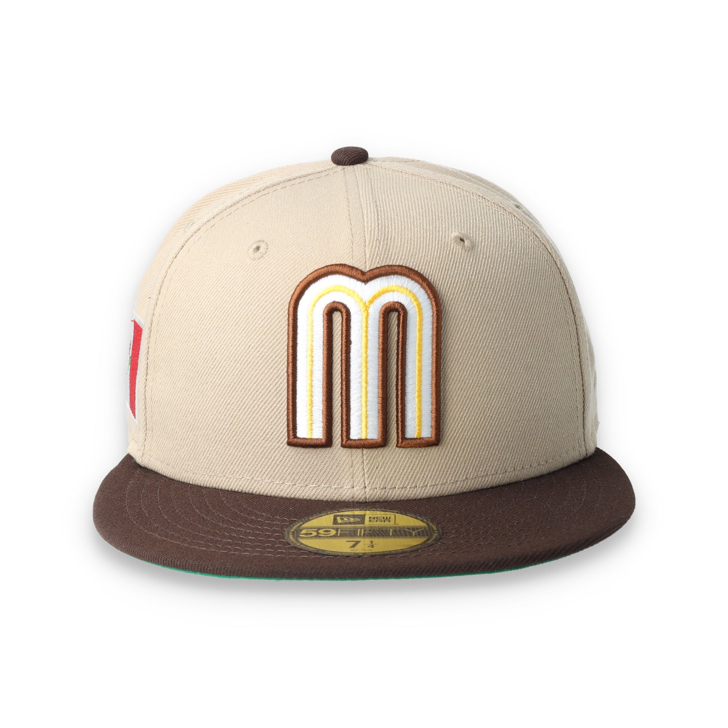 NEW ERA OFFICIAL WBC MEXICO 59FIFTY FITTED HAT-CAMEL