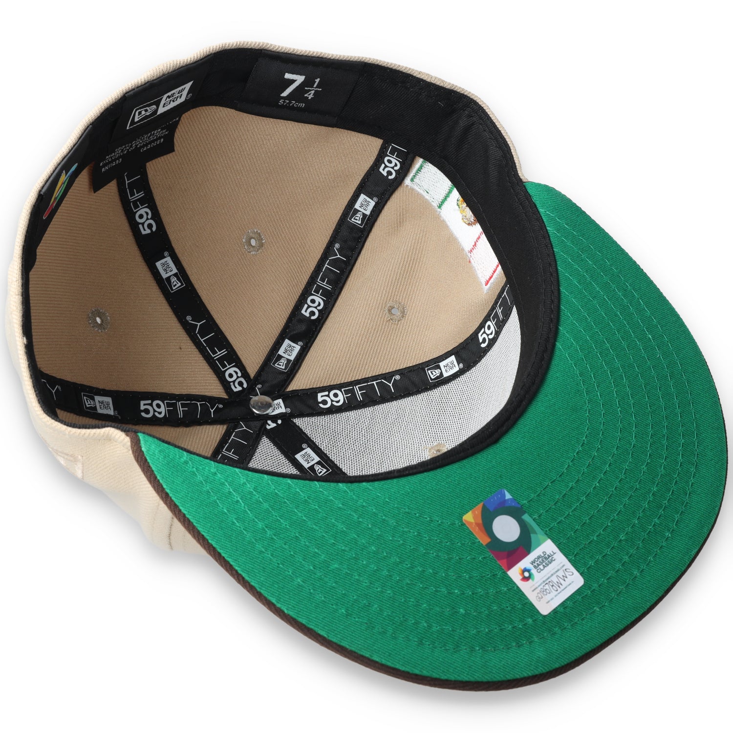 NEW ERA OFFICIAL WBC MEXICO 59FIFTY FITTED HAT-CAMEL