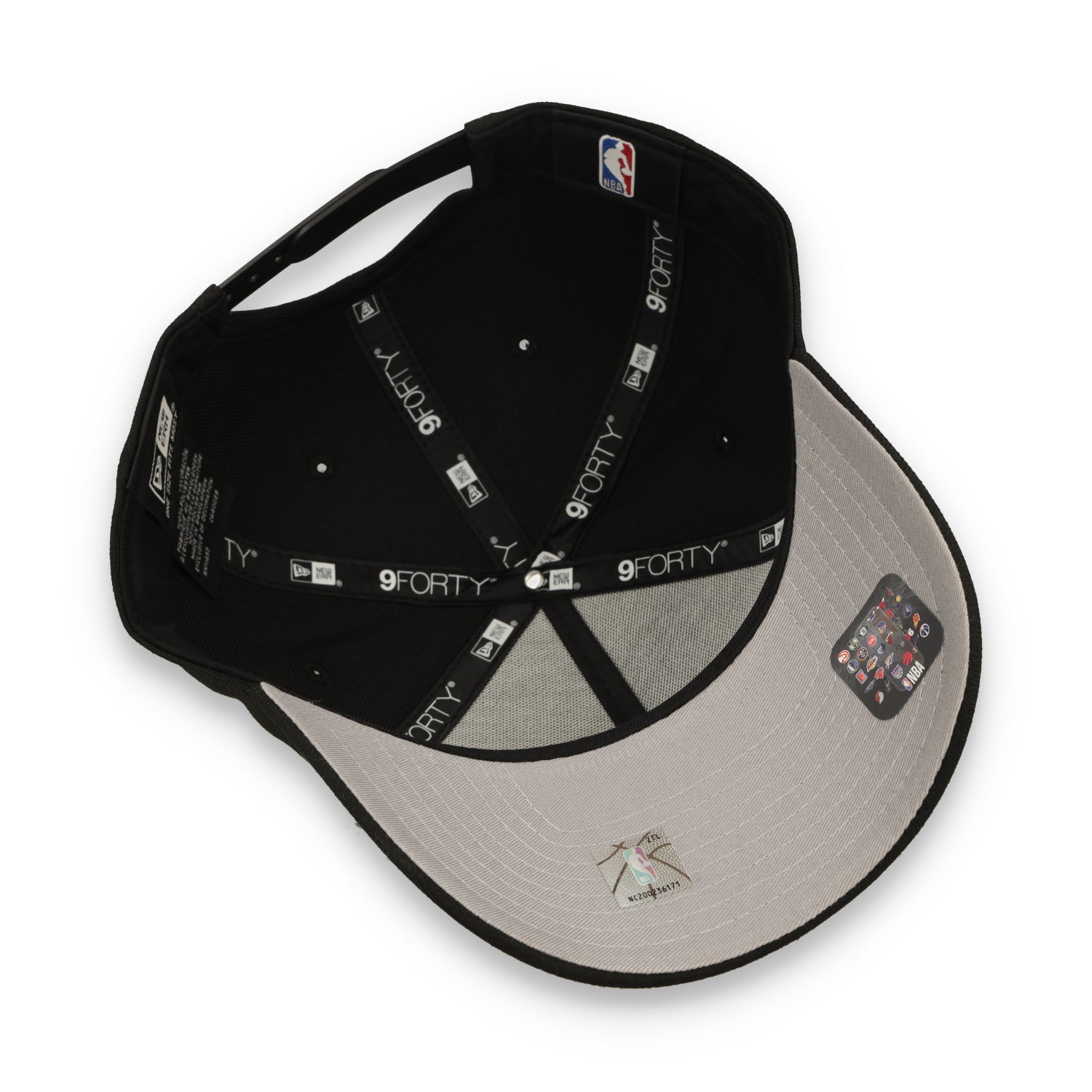 New Era Golden State Warriors 9FORTY A-Frame Snapback Hat-Black/White