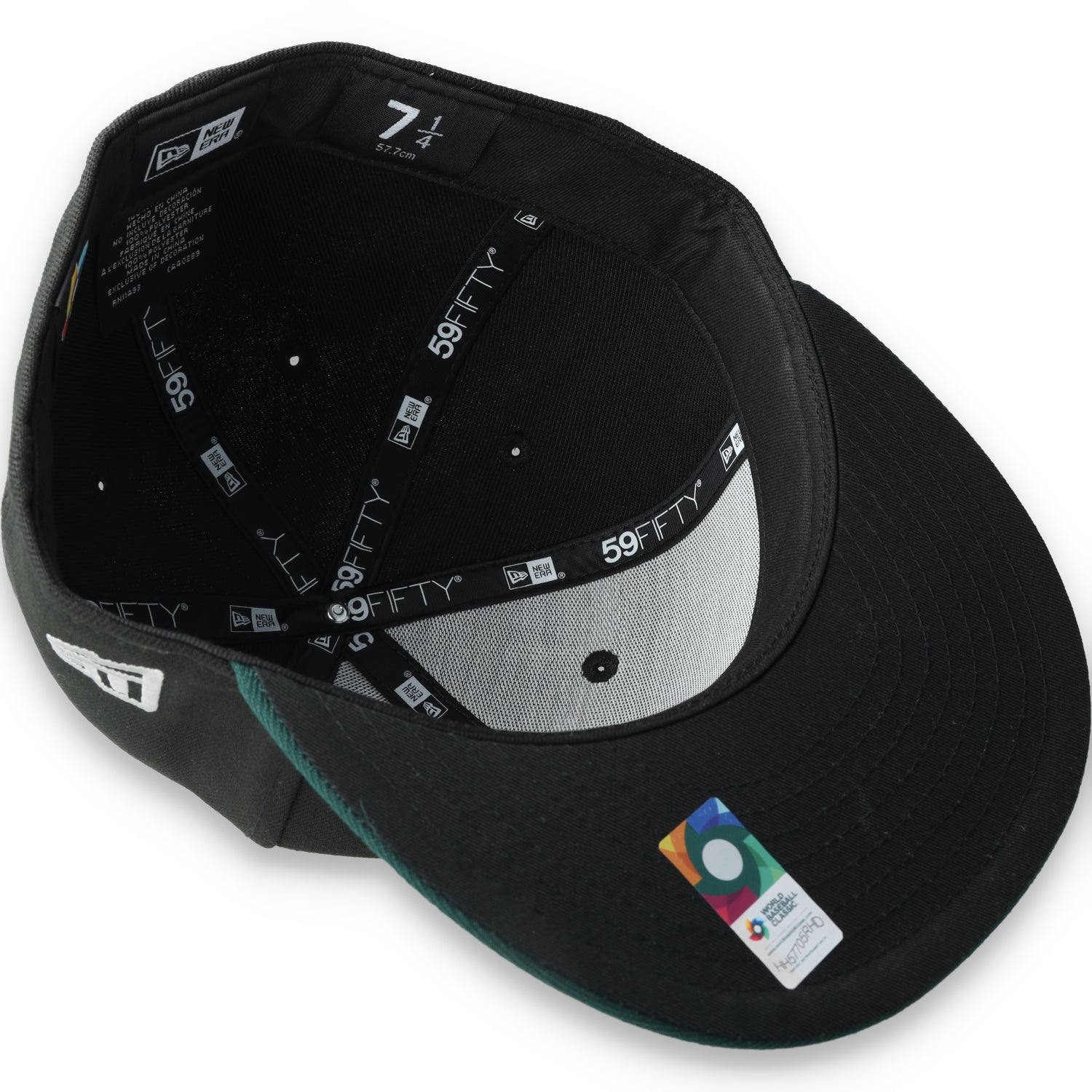 NEW ERA OFFICIAL MEXICO FLAG 59FIFTY FITTED HAT-BLK/DARK GREEN