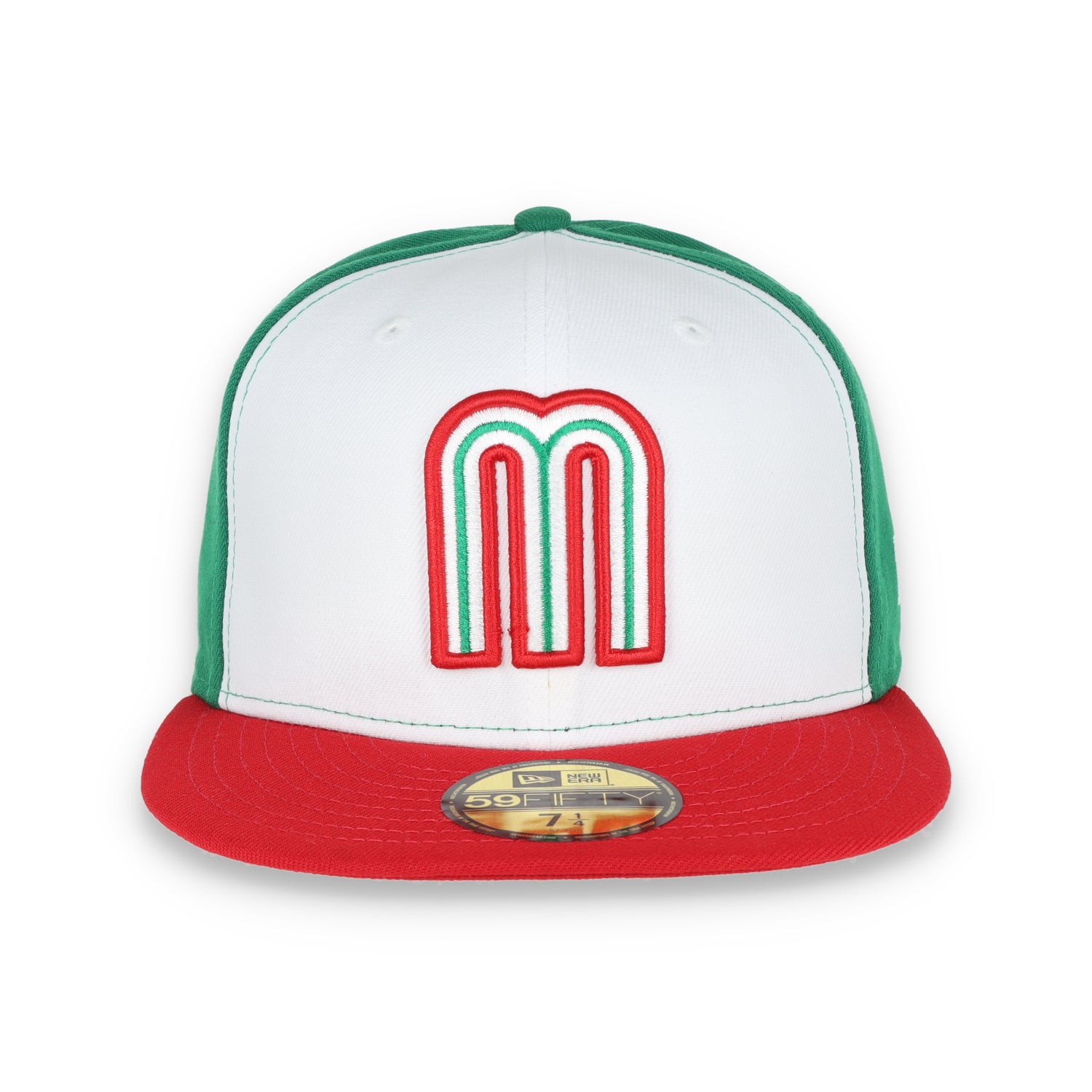 NEW ERA OFFICIAL WBC MEXICO 59FIFTY FITTED HAT-GREEN/RED/WHITE