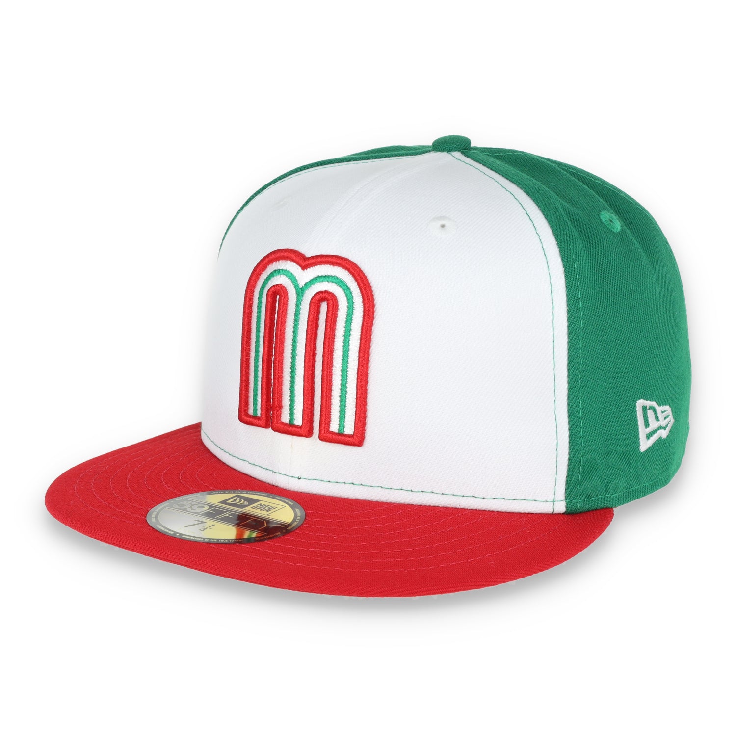 NEW ERA OFFICIAL WBC MEXICO 59FIFTY FITTED HAT-GREEN/RED/WHITE