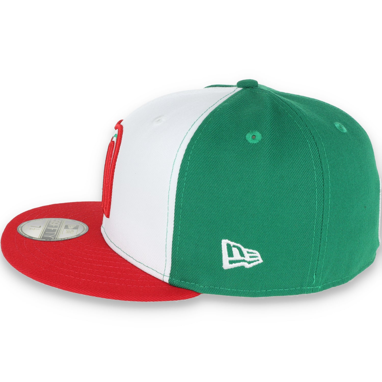 NEW ERA OFFICIAL WBC MEXICO 59FIFTY FITTED HAT-GREEN/RED/WHITE