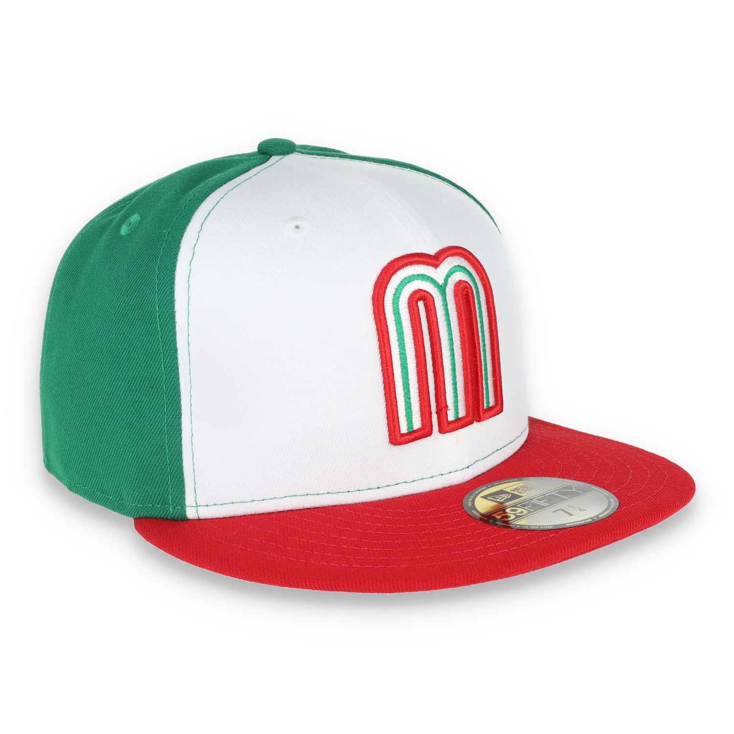 NEW ERA OFFICIAL WBC MEXICO 59FIFTY FITTED HAT-GREEN/RED/WHITE