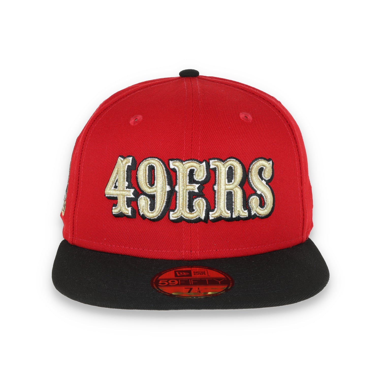 Exclusive San Francisco 49ers Official 59FIFTY Fitted, 60th Anniversary, Scarlet/black