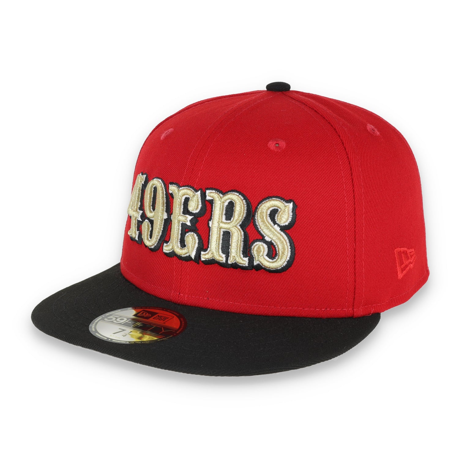 Exclusive San Francisco 49ers Official 59FIFTY Fitted, 60th Anniversary, Scarlet/black