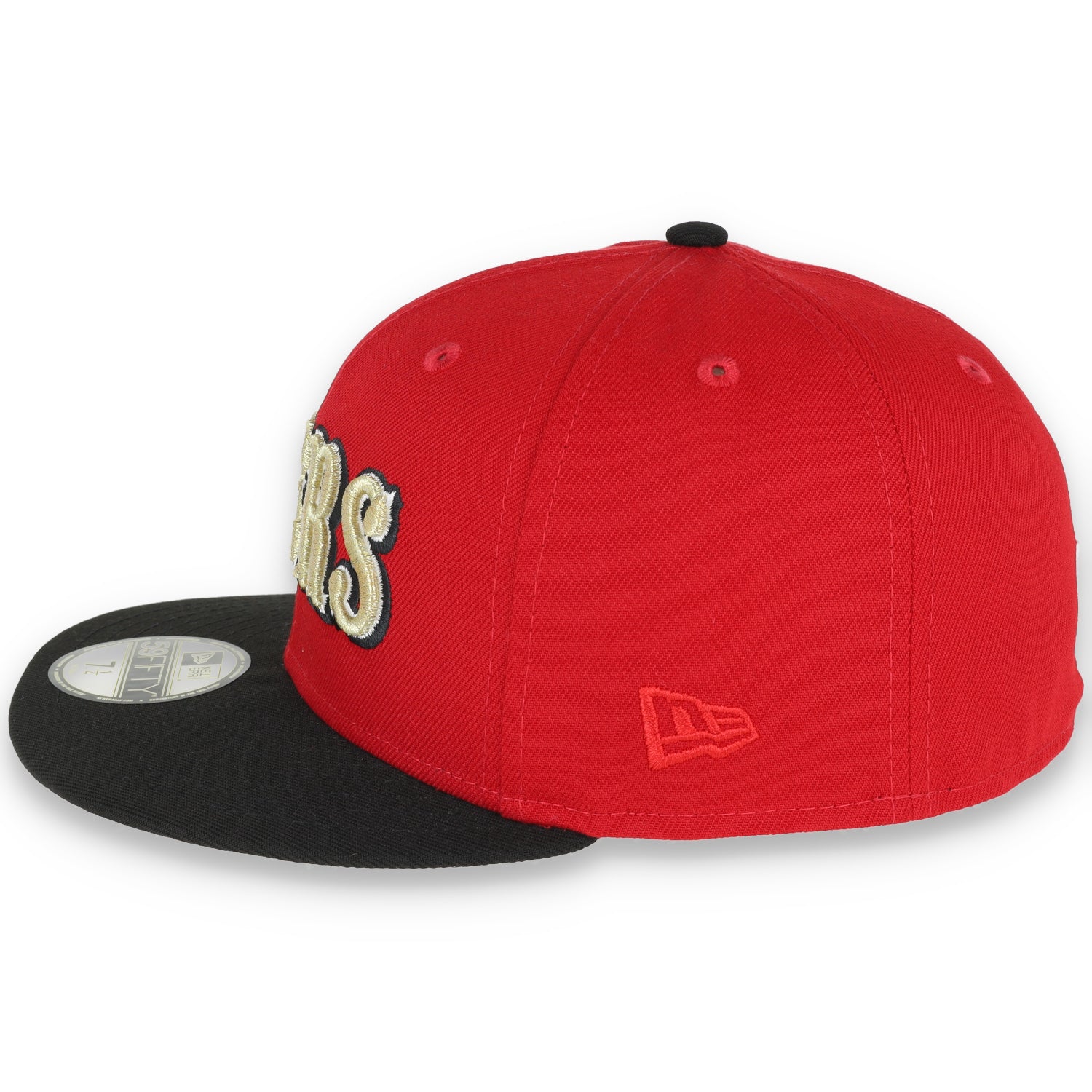 Exclusive San Francisco 49ers Official 59FIFTY Fitted, 60th Anniversary, Scarlet/black