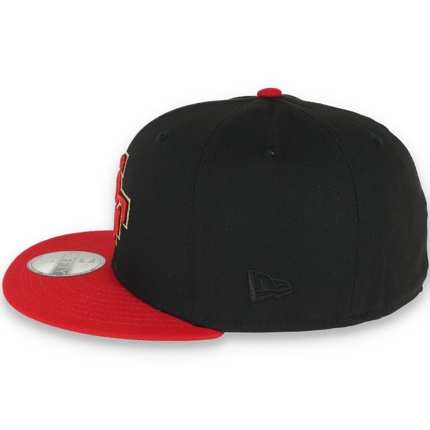 Exclusive San Francisco 49ers Official 59FIFTY Fitted HAT-SCARLET/BLACK