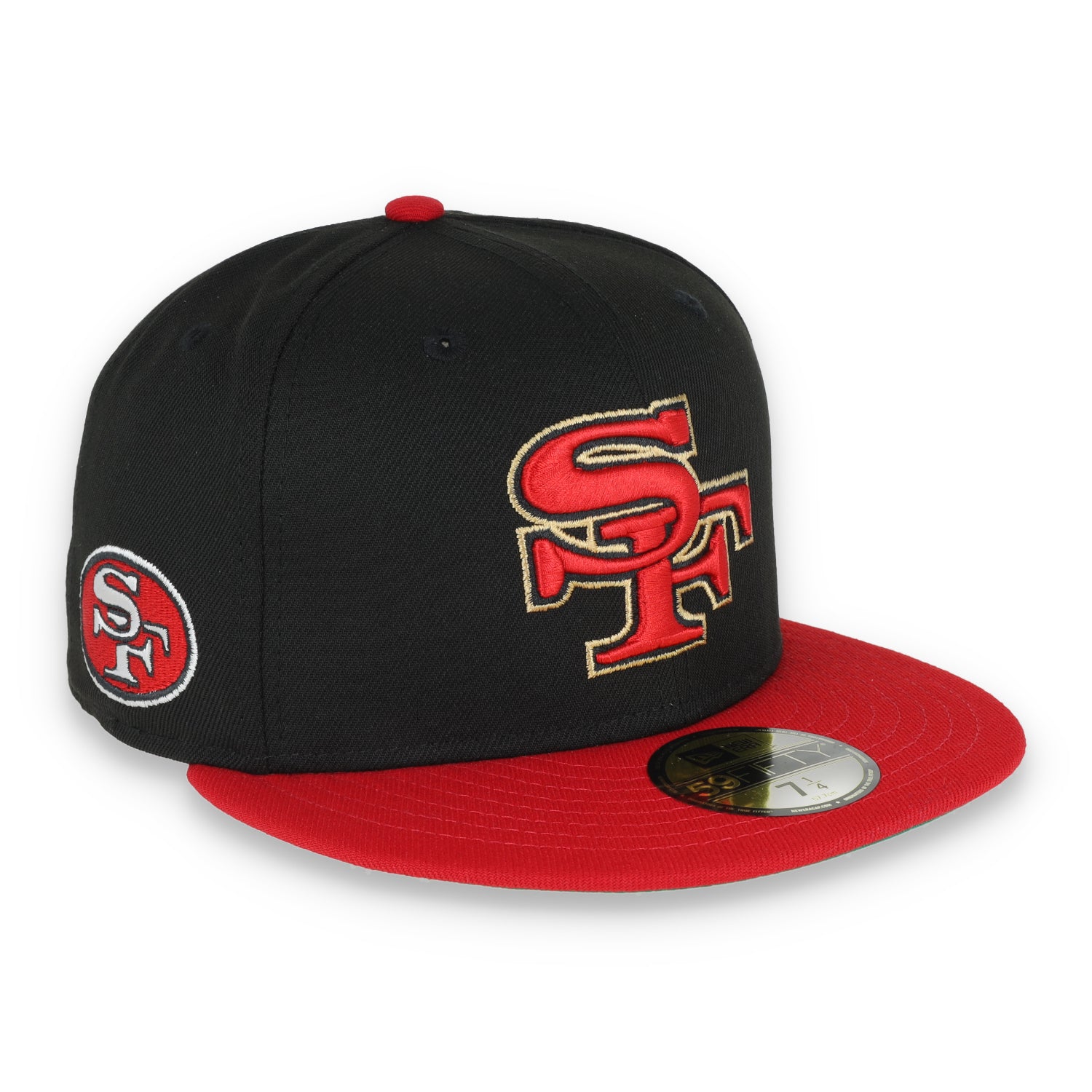 Exclusive San Francisco 49ers Official 59FIFTY Fitted HAT-SCARLET/BLACK