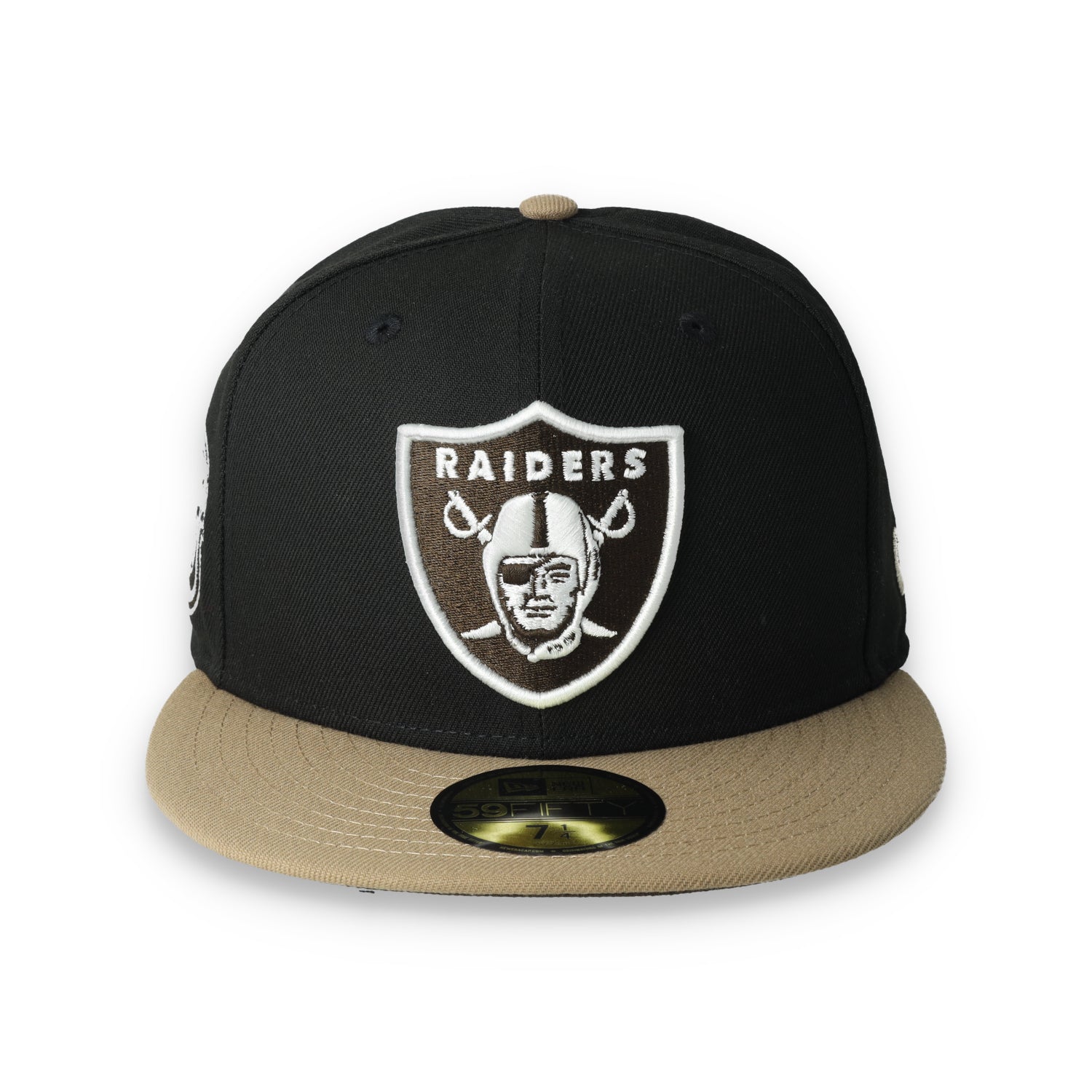 New Era Las Vegas Raiders Retro 98 Draft 2-Tone 59FIFTY Fitted Hat-Khaki/Black